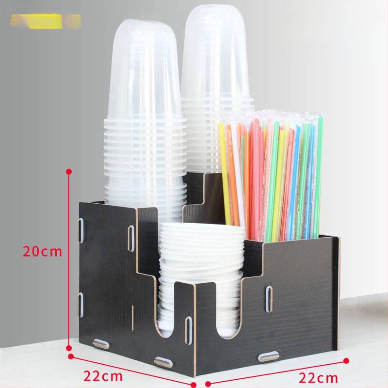 Fából készült pohártartó | Asztali rendező poharakhoz | Új kínai stílus | 2015 téli kiadás