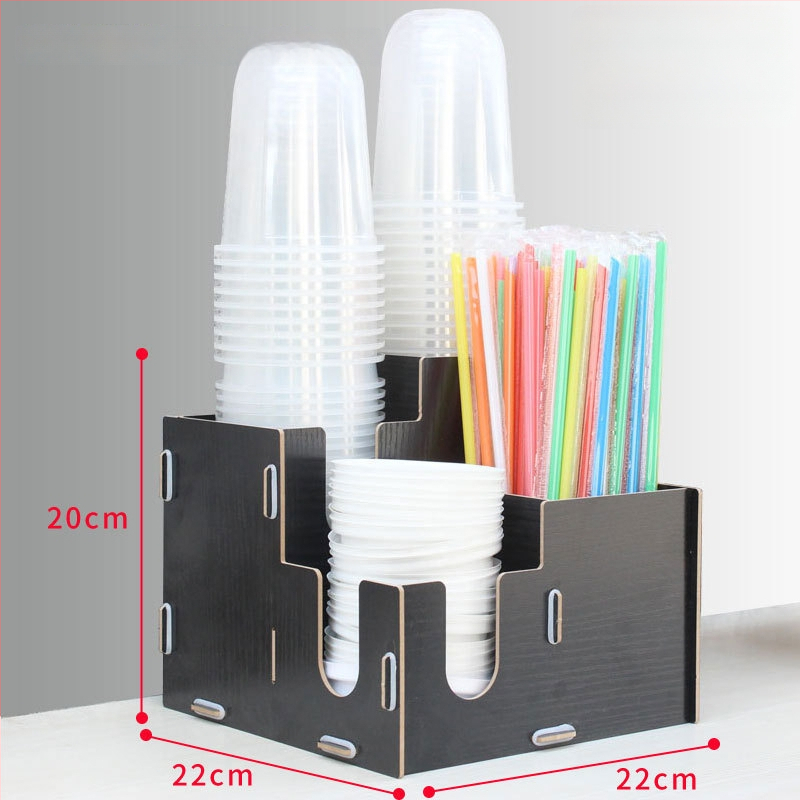 Fából készült pohártartó | Asztali rendező poharakhoz | Új kínai stílus | 2015 téli kiadás