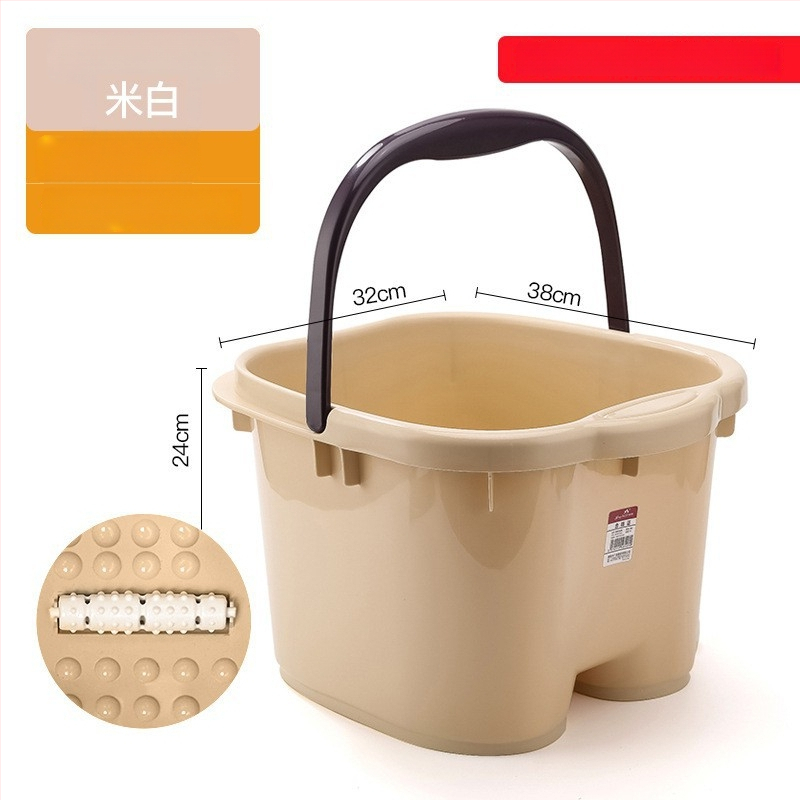 Домашна вана за крака с масажна функция — PP пластмаса, за възрастни, домашна употреба, релаксация и здраве