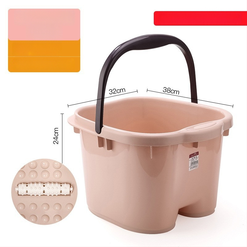 Домашна вана за крака с масажна функция — PP пластмаса, за възрастни, домашна употреба, релаксация и здраве