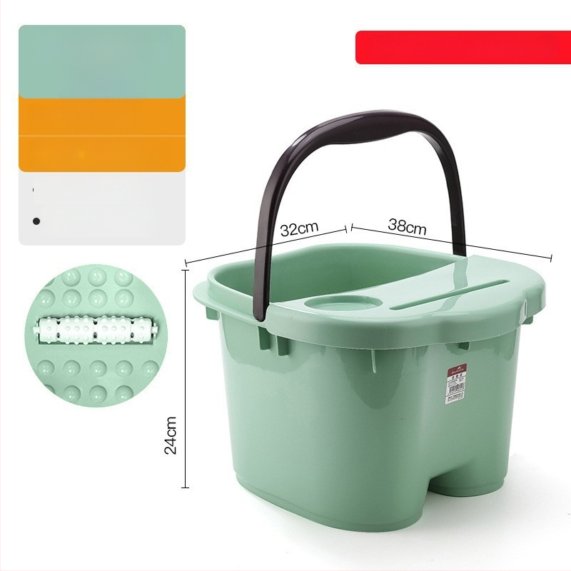 Домашна вана за крака с масажна функция — PP пластмаса, за възрастни, домашна употреба, релаксация и здраве