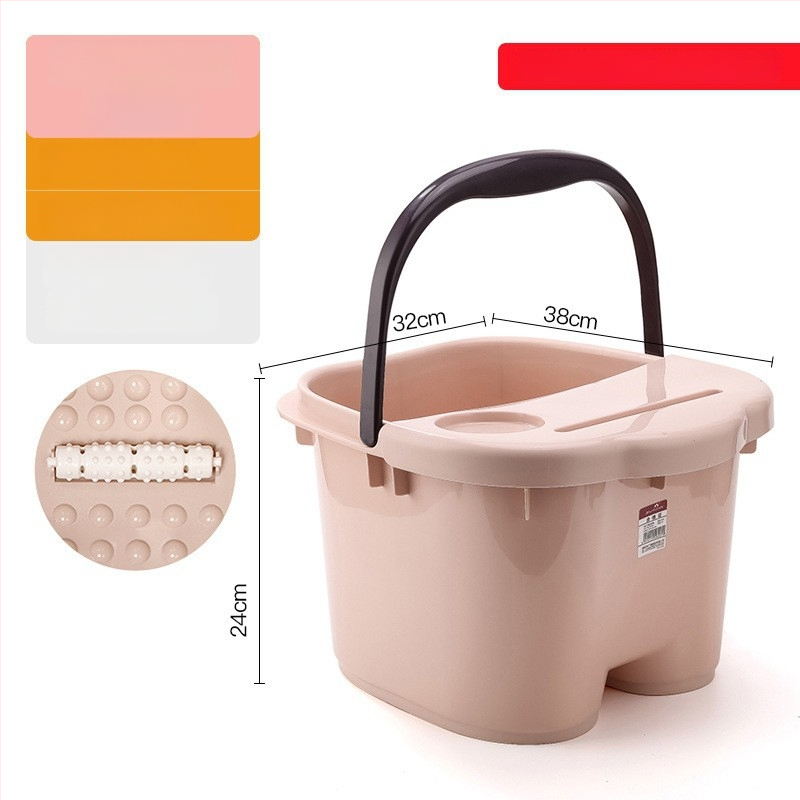 Домашна вана за крака с масажна функция — PP пластмаса, за възрастни, домашна употреба, релаксация и здраве