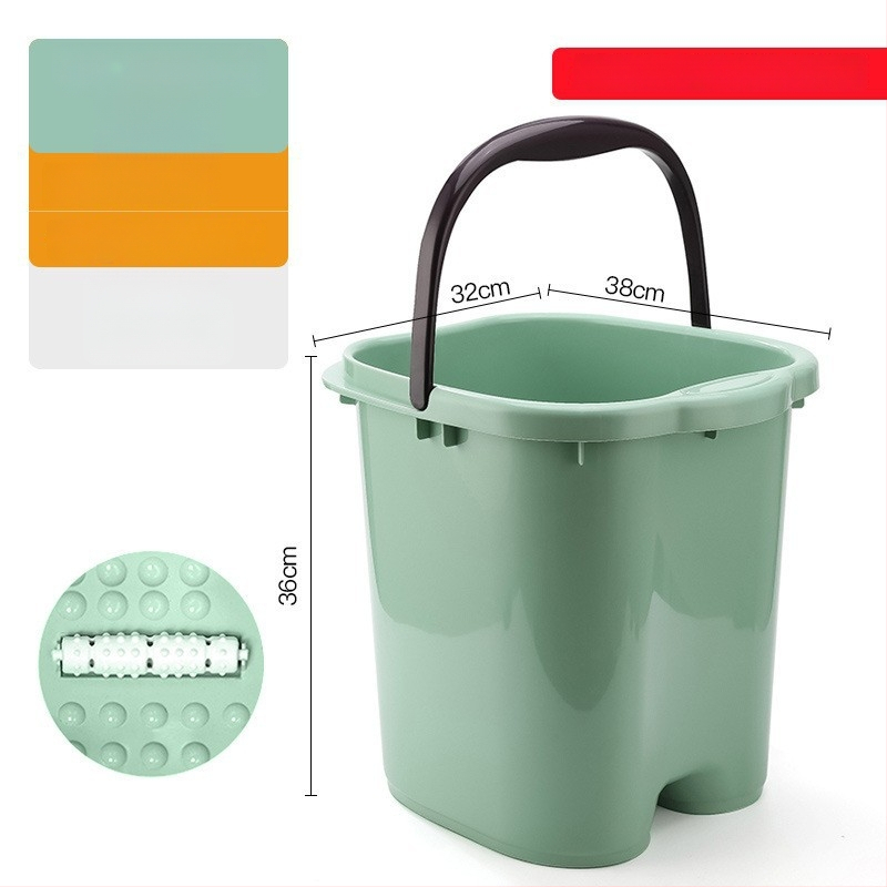 Домашна вана за крака с масажна функция — PP пластмаса, за възрастни, домашна употреба, релаксация и здраве