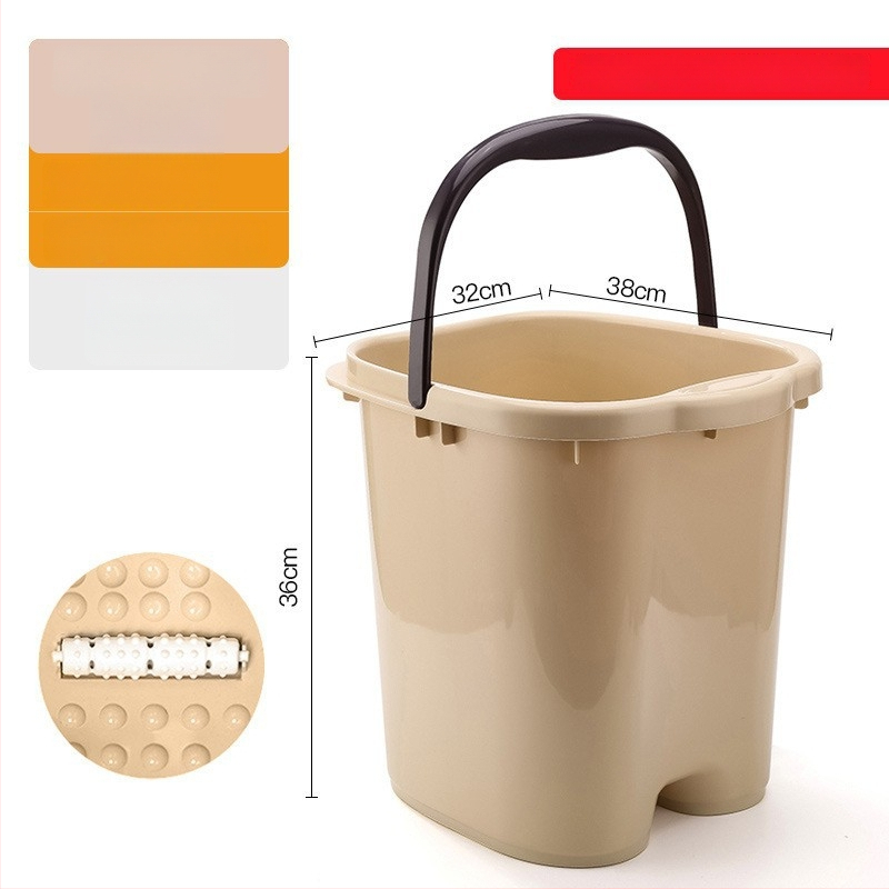 Домашна вана за крака с масажна функция — PP пластмаса, за възрастни, домашна употреба, релаксация и здраве