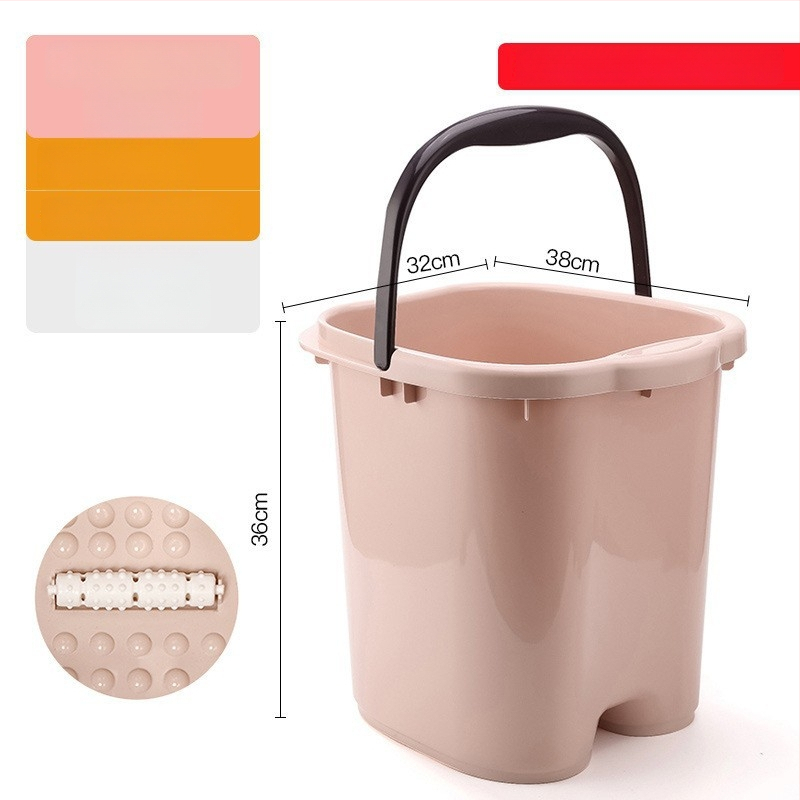 Домашна вана за крака с масажна функция — PP пластмаса, за възрастни, домашна употреба, релаксация и здраве