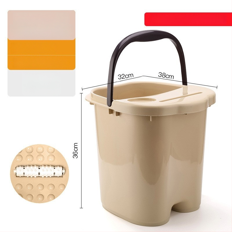 Домашна вана за крака с масажна функция — PP пластмаса, за възрастни, домашна употреба, релаксация и здраве