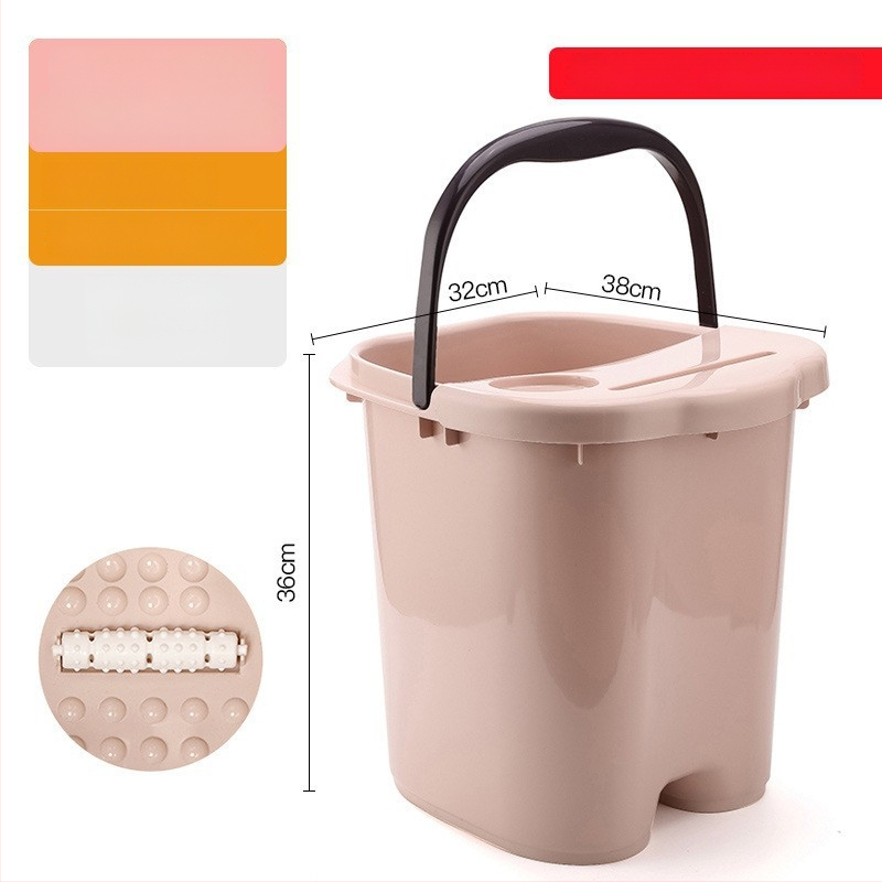 Домашна вана за крака с масажна функция — PP пластмаса, за възрастни, домашна употреба, релаксация и здраве