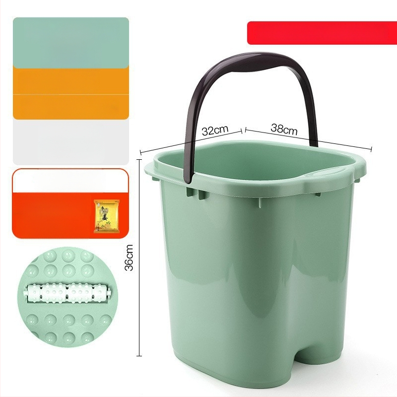 Домашна вана за крака с масажна функция — PP пластмаса, за възрастни, домашна употреба, релаксация и здраве