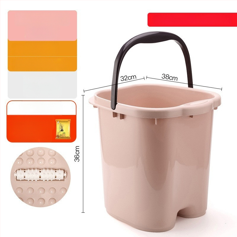 Домашна вана за крака с масажна функция — PP пластмаса, за възрастни, домашна употреба, релаксация и здраве