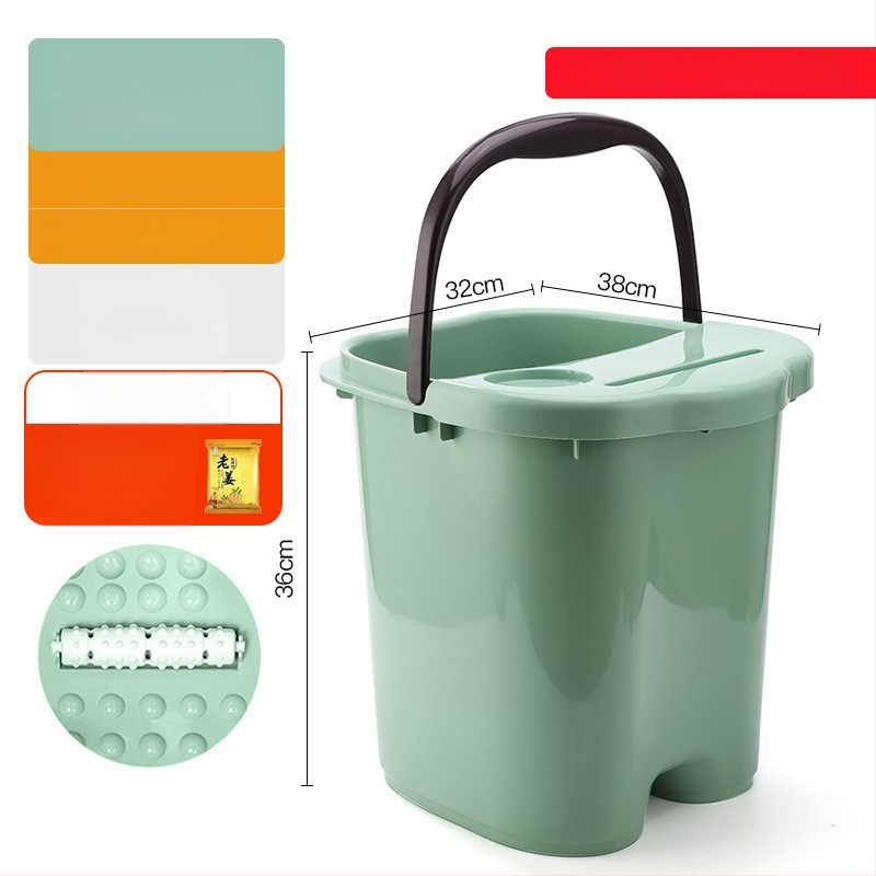 Домашна вана за крака с масажна функция — PP пластмаса, за възрастни, домашна употреба, релаксация и здраве