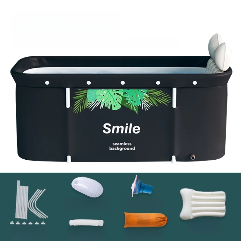 Разгъваема правоъгълна вана за възрастни | Материали: Oxford плат, PVC | Приложение: къпане | Марка: The Water Laughed | Стил: 32472678333