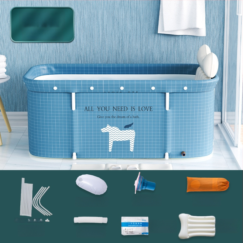 Разгъваема правоъгълна вана за възрастни | Материали: Oxford плат, PVC | Приложение: къпане | Марка: The Water Laughed | Стил: 32472678333