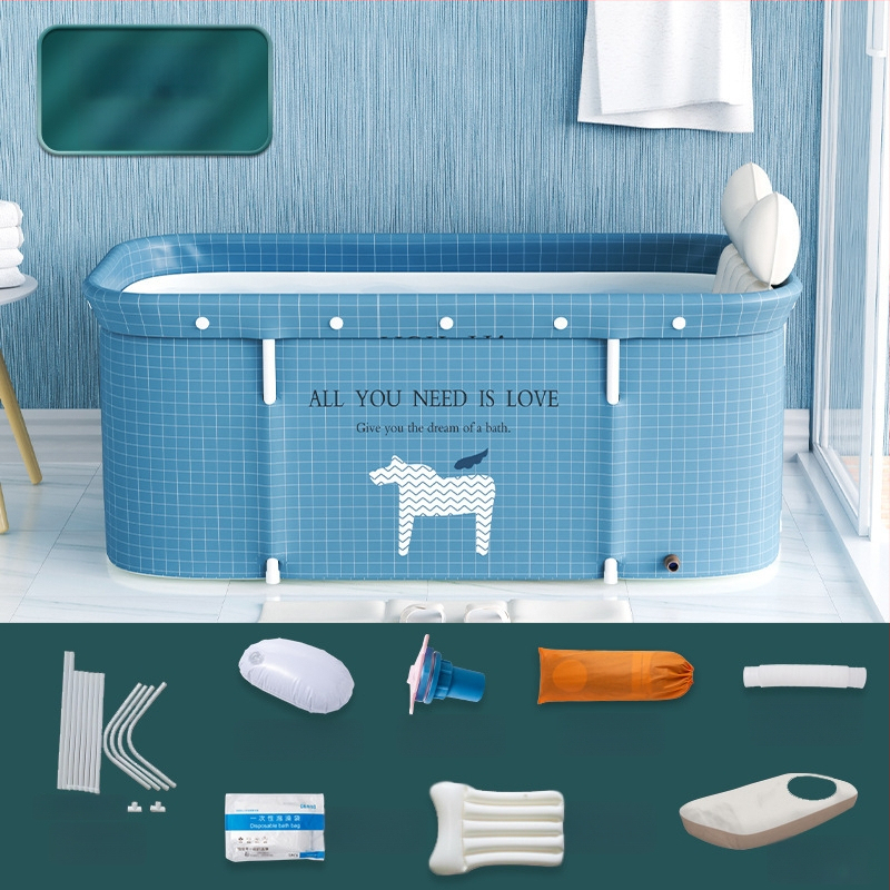 Разгъваема правоъгълна вана за възрастни | Материали: Oxford плат, PVC | Приложение: къпане | Марка: The Water Laughed | Стил: 32472678333