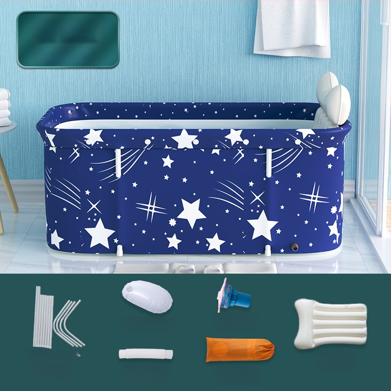 Разгъваема правоъгълна вана за възрастни | Материали: Oxford плат, PVC | Приложение: къпане | Марка: The Water Laughed | Стил: 32472678333