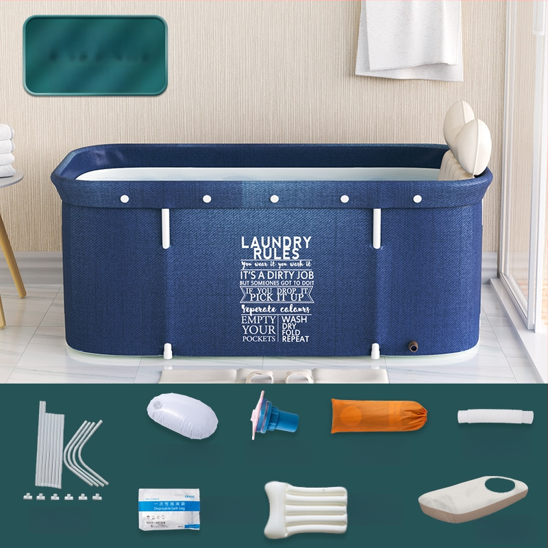 Разгъваема правоъгълна вана за възрастни | Материали: Oxford плат, PVC | Приложение: къпане | Марка: The Water Laughed | Стил: 32472678333