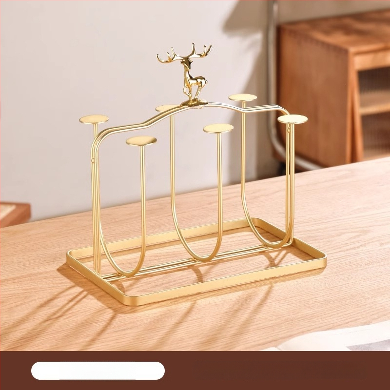 Rozsdamentes acél pohártartó - pohár tároló állvány, Új kínai stílus, 08888