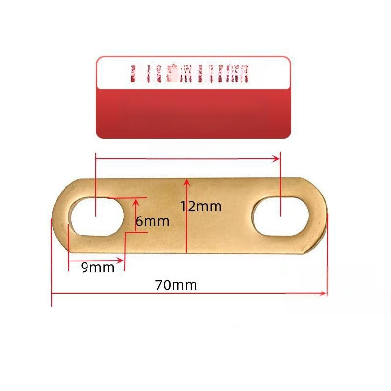 Месингов конектор с покритие от калай за свързване на батерия, нагревателна тръба и моторна електрическа връзка, кръстосано свързване и меден уплътнител (Артикул AS65465161, Тип: Друг, Марка: Друг)