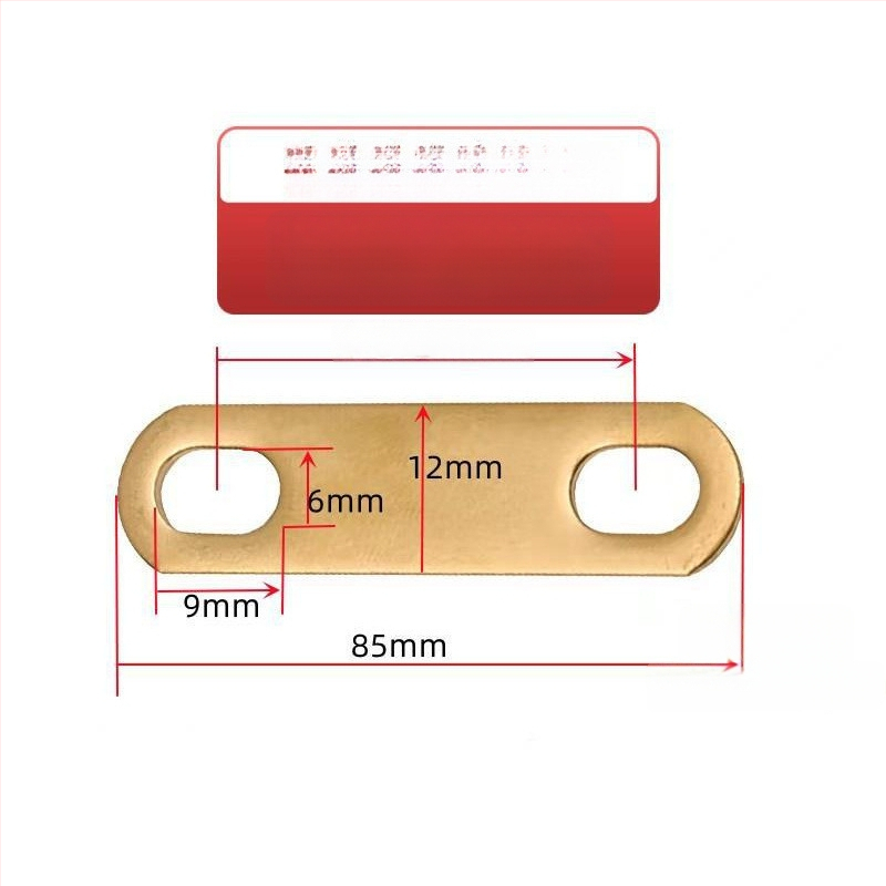 Месингов конектор с покритие от калай за свързване на батерия, нагревателна тръба и моторна електрическа връзка, кръстосано свързване и меден уплътнител (Артикул AS65465161, Тип: Друг, Марка: Друг)