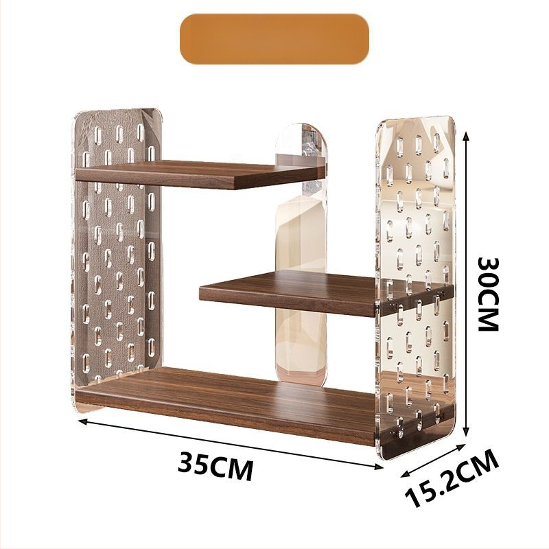 Csészetartó – asztali, többszintes, akril perforált panellel