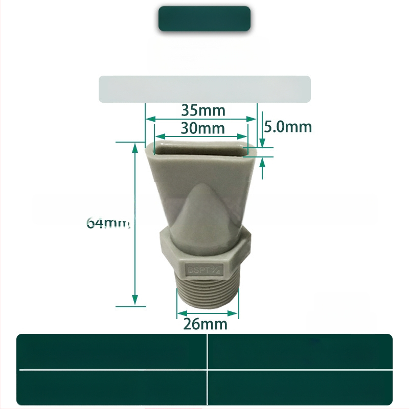 Στόμιο φυσητήρα από κράμα αλουμινίου για πλύσιμο μερών, στέγνωμα και ψύξη — μάρκα Lijing Environmental Protection
