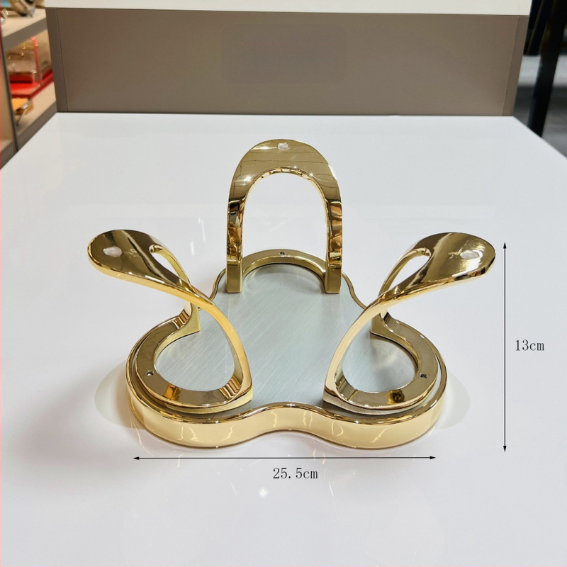 Rozsdamentes acél mikrofonállvány hamuval és pohártartóval – KTV asztali dekoráció, modern letisztult stílus, tároló funkció, 500 g