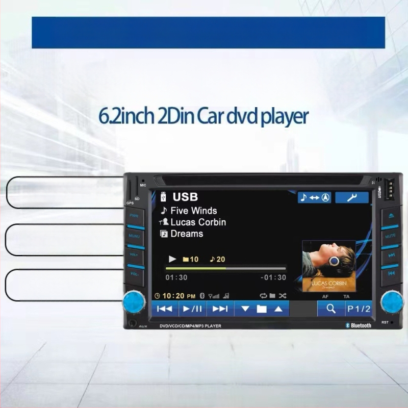 Sõiduauto DVD-mängija sisseehitatud DVD navigatsioonisüsteemiga, Windows OS, lahutus 800x480, Bluetooth, USB/TF/AUX