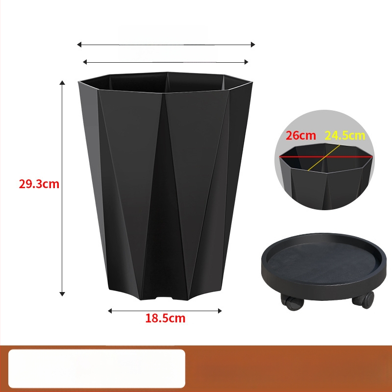 Velika saksija za dnevni boravak, plastična, debeli stijenke, za Money Tree, Dracaena i Bird of Paradise