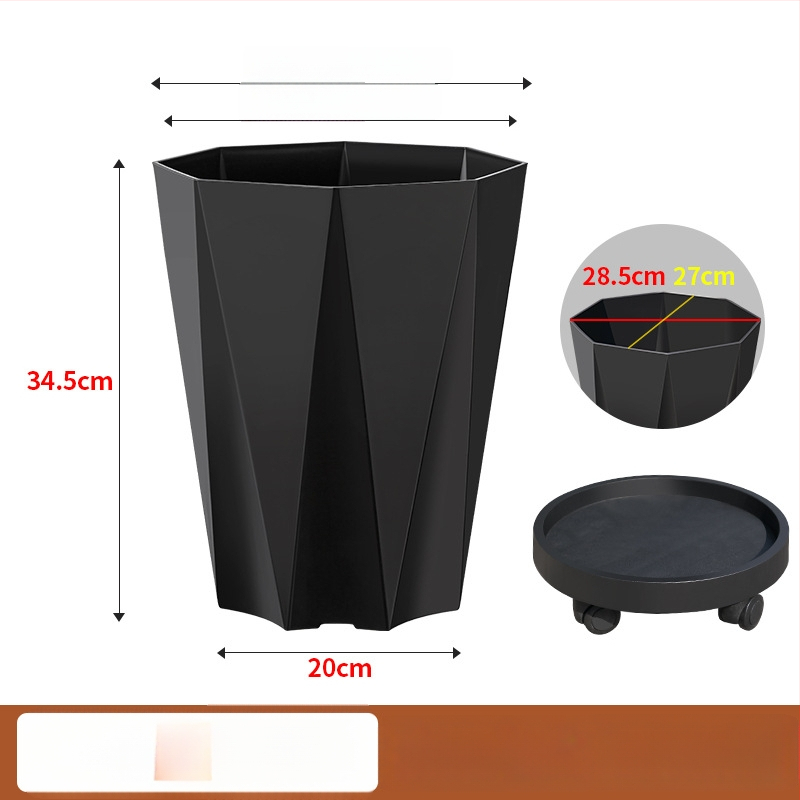 Velika saksija za dnevni boravak, plastična, debeli stijenke, za Money Tree, Dracaena i Bird of Paradise