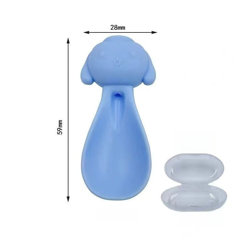 Wy kūdikių silikoninis košelės šaukštelis su saugojimo dėžute – maitinimo priemonė nuo 6 mėnesių