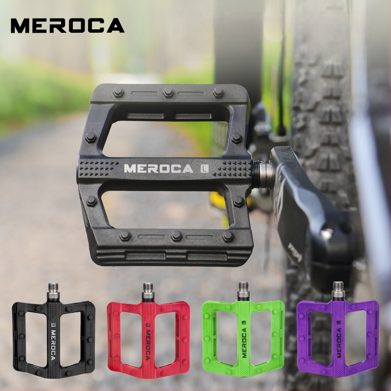 Meroca nylon pedale s povećanom površinom za stopala i protukliznom površinom, univerzalno za planinske, cestovne i fixie bicikle