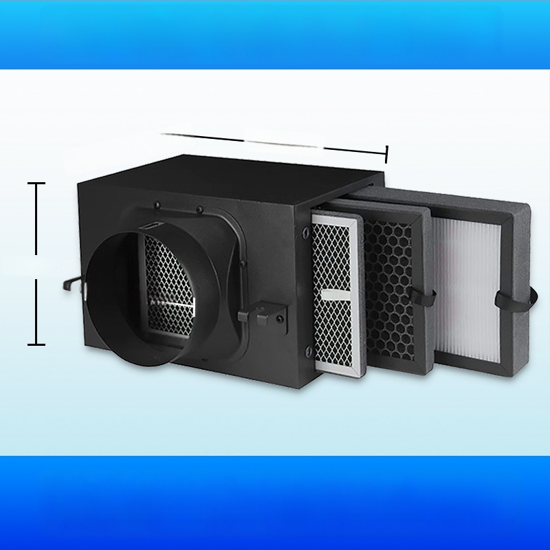 Ofenqi Värske Õhu Filtri Korpus - Siseõhu Puhastusüksus PM2.5 Filtriga, Sisaldab Esmane Filtr, Keskmise Tõhususe Filtr ja Kõrge Tõhususe Filtr, Kodud ja Kaubanduspinnad