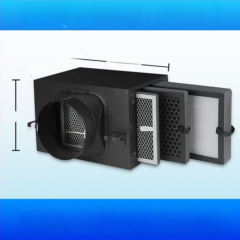 Ofenqi Värske Õhu Filtri Korpus - Siseõhu Puhastusüksus PM2.5 Filtriga, Sisaldab Esmane Filtr, Keskmise Tõhususe Filtr ja Kõrge Tõhususe Filtr, Kodud ja Kaubanduspinnad