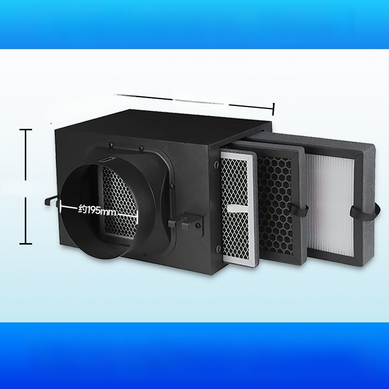 Ofenqi Värske Õhu Filtri Korpus - Siseõhu Puhastusüksus PM2.5 Filtriga, Sisaldab Esmane Filtr, Keskmise Tõhususe Filtr ja Kõrge Tõhususe Filtr, Kodud ja Kaubanduspinnad