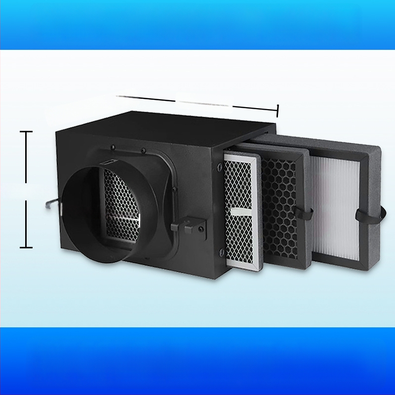 Ofenqi Värske Õhu Filtri Korpus - Siseõhu Puhastusüksus PM2.5 Filtriga, Sisaldab Esmane Filtr, Keskmise Tõhususe Filtr ja Kõrge Tõhususe Filtr, Kodud ja Kaubanduspinnad