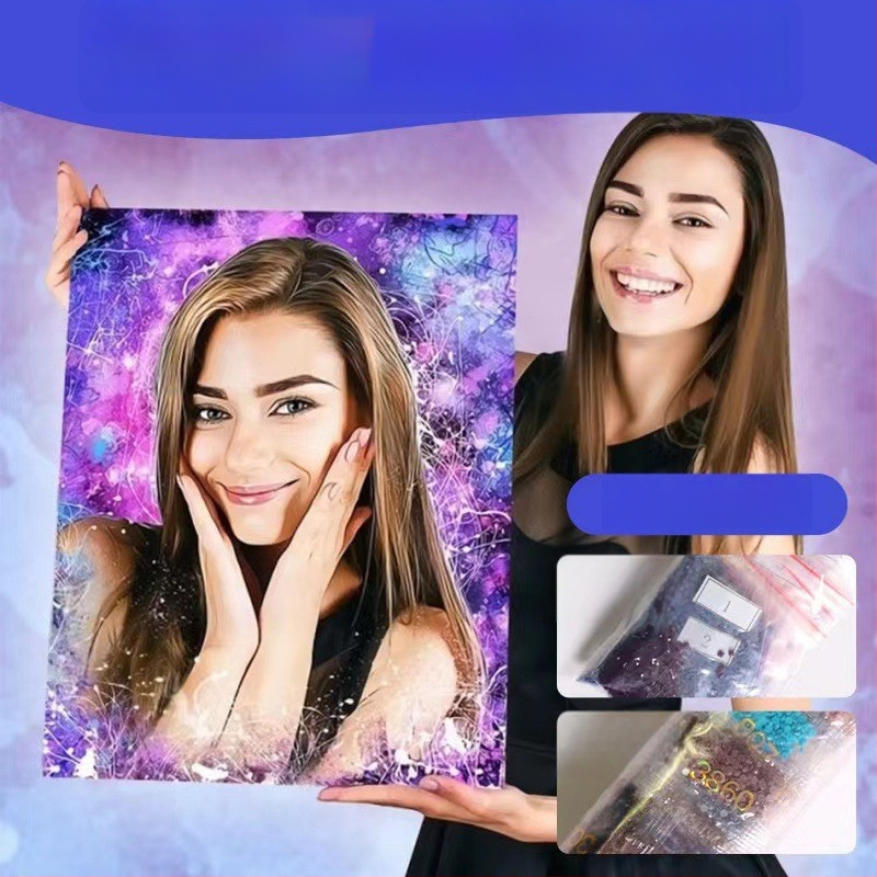 Foto-prilagođeni 5D dijamantni set za slikanje s okruglim i kvadratnim dijamantima