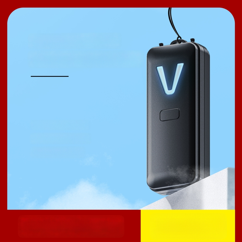 Φοριέται στον αυχένα καθαριστής αέρα με αρνητικά ιόντα; τροφοδοσία USB; ήσυχη λειτουργία (<36 dB); ροή αέρα κάτω από 50 m³/ώρα; κατάλληλο για χώρους μέχρι 10 m²; εκπομπή ιόντων 28 εκατομμύρια/cm³.