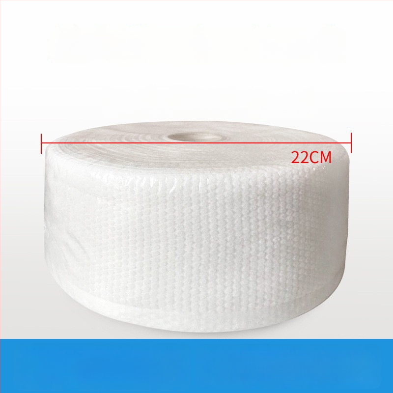 Голям ролон еднократни кърпи за лице от чист памук (чист памук, 500 г, плоско тъкане, многонишкова прежда, абсорбция 0–5 сек)