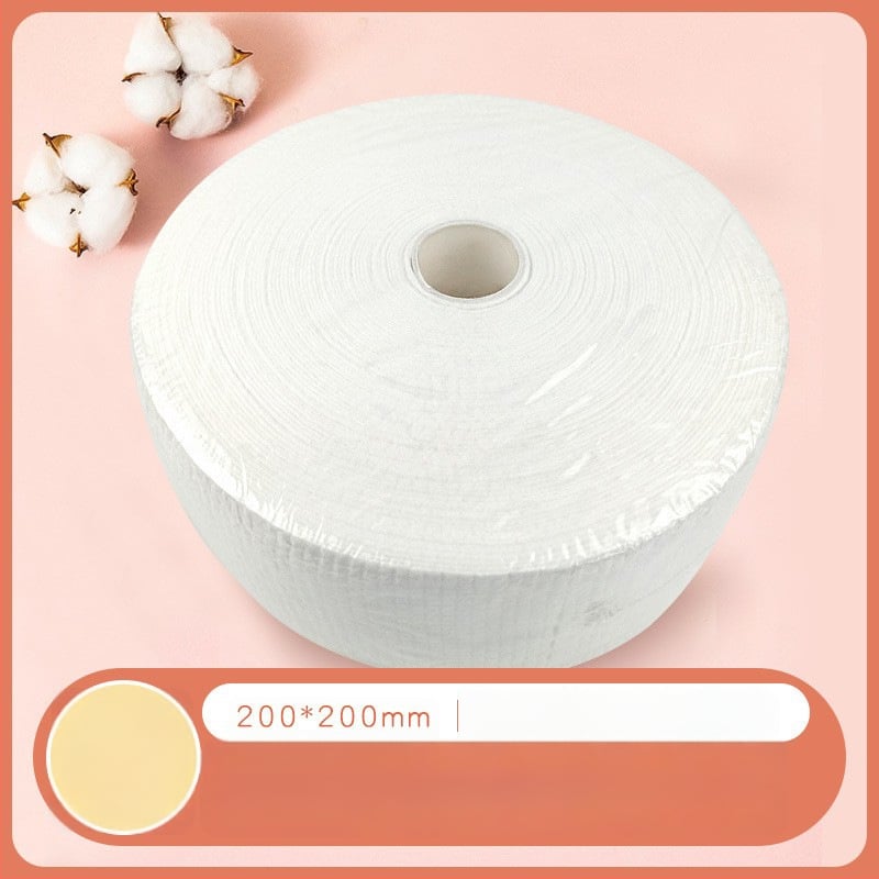 Голям ролон еднократни кърпи за лице от чист памук (чист памук, 500 г, плоско тъкане, многонишкова прежда, абсорбция 0–5 сек)