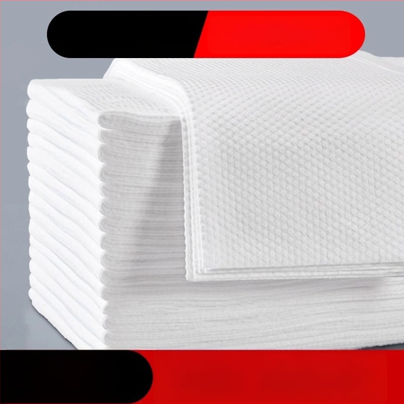 Еднократна кърпа за коса за салони за красота, регенерирано целулозно влакно, влакна от дървесна маса, абсорбция 0-5 сек, проста сплетка, персонализирана обработка