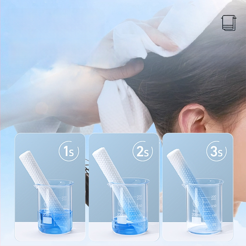 Еднократна кърпа за коса за салони за красота, регенерирано целулозно влакно, влакна от дървесна маса, абсорбция 0-5 сек, проста сплетка, персонализирана обработка