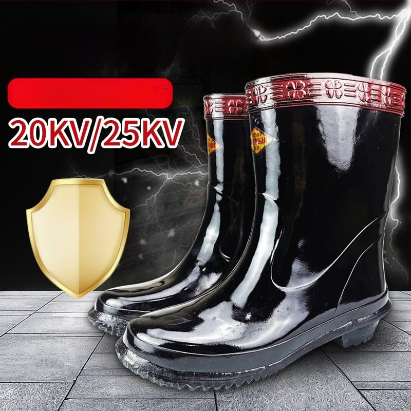 Изолирани обувки за електротехници, гумени водоустойчиви средно високи обувки, марка Jinbu'an, професионално обслужване