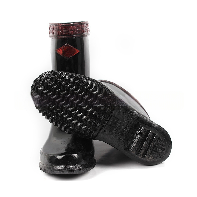 Изолирани гумени обувки за работа, марка Double Safe, със средна горна част, защита при електрическа работа