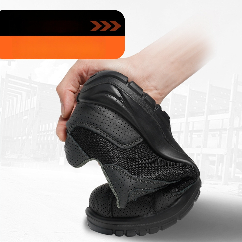 Saicou обувки за защита с изолация за мъже и жени, кожени обувки, нисък модел