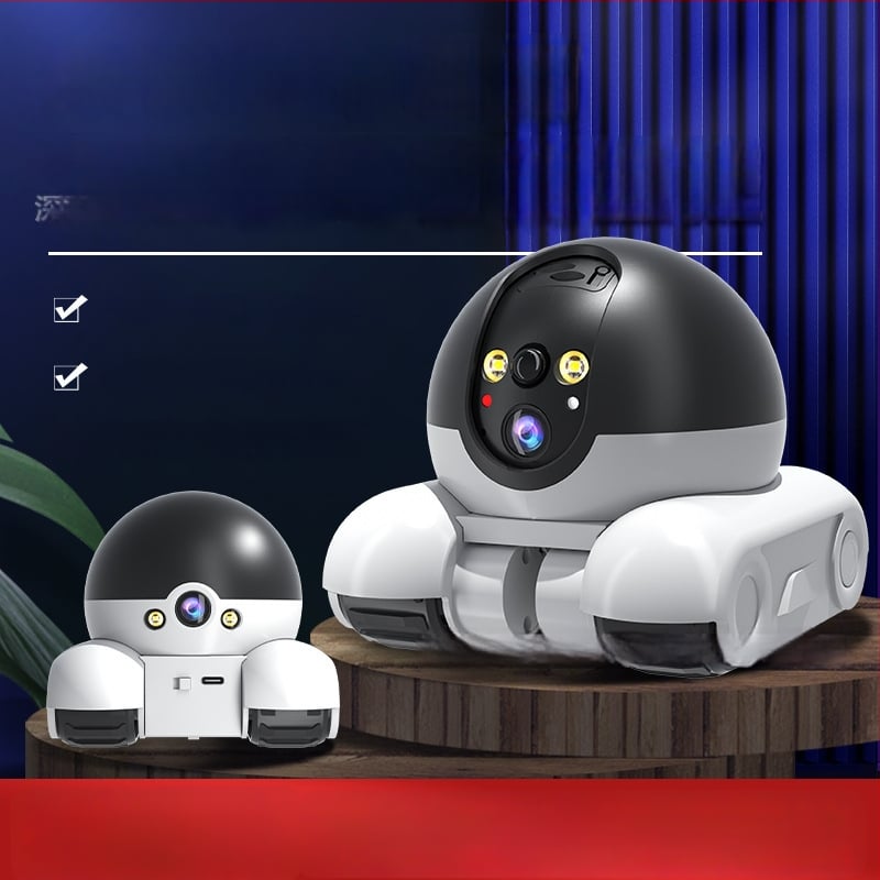 Mini tank s dvomi obrazovkami: HD laserová kamera pre dohľad nad domácimi zvieratami, 4G inteligentný robotický dohľad