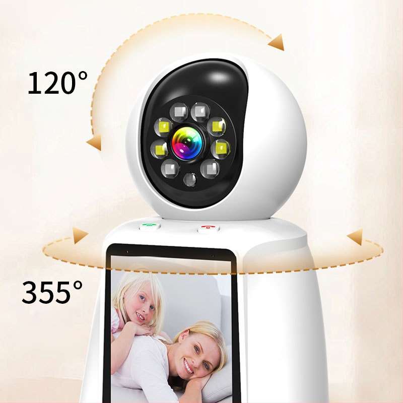 Video monitor za njegu beba i starijih, poziv jednim dodirom, dvosmjerna komunikacija, HD nadzor, noćni pogled