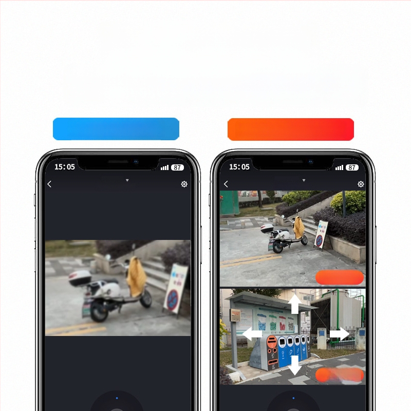 Cameră wireless cu ecran dublu, conectare directă la telefon, monitor Wi-Fi la distanță, pentru uz casnic, vizualizare HD pe timp de noapte, securitate.
