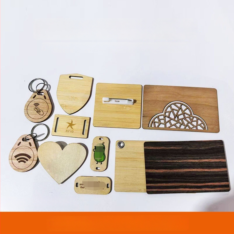 NFC puidust hotellitoa kaardi IC-kiibi ja RFID-iga | Mudel CK1216 | sobib hotellidele ja juurdepääsukontrollile | kohandatav töötlemine | töötemperatuur -30 kuni 70°C