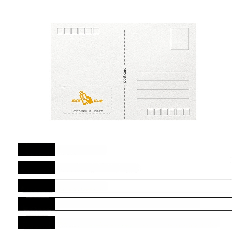 NFC postkaart – kohandatav lõpetamise mälestus, pulmakutse ja tervituskardid; karastatud klaas; bränd Heekgoo