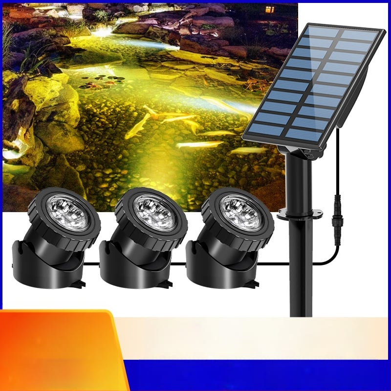 Solarne lampe za bazen, vanjske šarene podvodne svjetiljke, rasvjeta za vrt i travnjak, vodootporne podvodne svjetlo za bazen