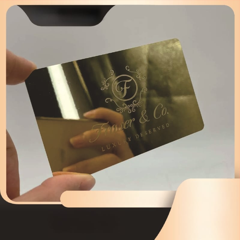 Vaskist metallkaart magnetilise ribaga VIP liikmeks